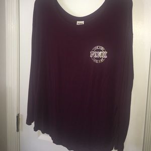 VS Pink maroon top